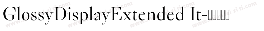 GlossyDisplayExtended It字体转换
